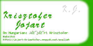 krisztofer jojart business card